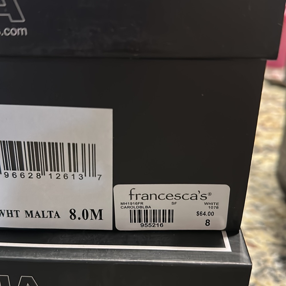 Francesca's Collections White Espadrille Sandals - Picture 5 of 5